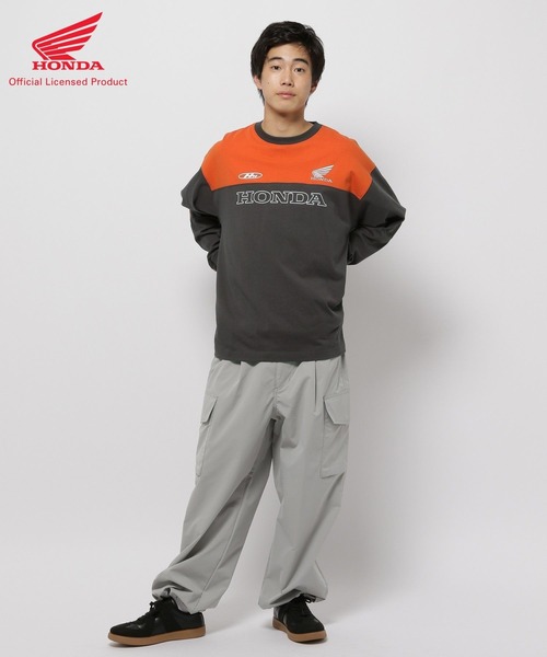 niko and...（ニコアンド）の「【Honda】コラボレーシングロンT（Tシャツ/カットソー・メンズ・ホワイト/ブラック・MEDIUM/LARGE）」の6枚目の写真