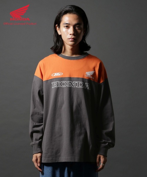 niko and...（ニコアンド）の「【Honda】コラボレーシングロンT（Tシャツ/カットソー・メンズ・ホワイト/ブラック・MEDIUM/LARGE）」の9枚目の写真