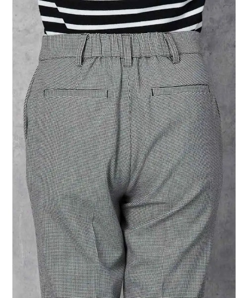 Perfect Suit FActory（パーフェクトスーツファクトリー）の「裏起毛ストレートパンツ　クロシロ（スーツパンツ・レディース・ライトグレー/ブラック×ホワイト/ブラック・L/S/M/LL）」の10枚目の写真