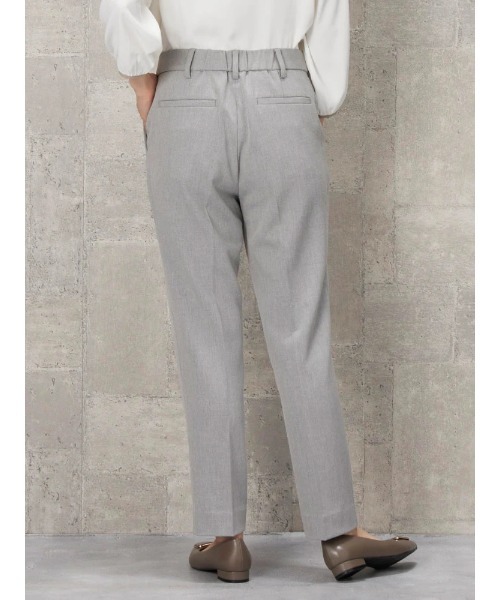 Perfect Suit FActory（パーフェクトスーツファクトリー）の「裏起毛ストレートパンツ　クロシロ（スーツパンツ・レディース・ライトグレー/ブラック×ホワイト/ブラック・L/S/M/LL）」の19枚目の写真