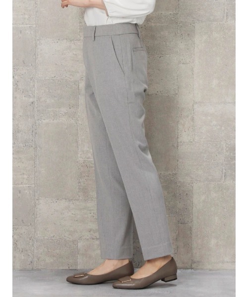Perfect Suit FActory（パーフェクトスーツファクトリー）の「裏起毛ストレートパンツ　クロシロ（スーツパンツ・レディース・ライトグレー/ブラック×ホワイト/ブラック・L/S/M/LL）」の20枚目の写真