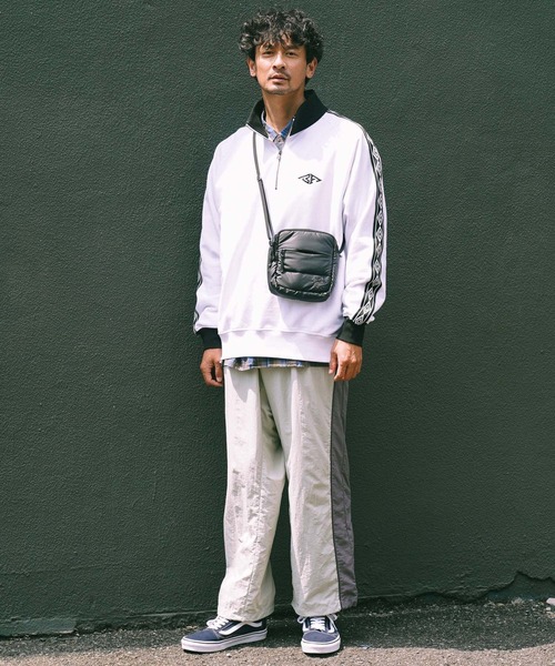 セール】【UMBRO×BAYFLOW】オリジナルロゴハーフZIPプルオーバー