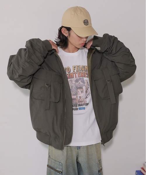 PBLIM（ページボーイリム）の「PBLIM/BIGポケットブルゾン（ブルゾン・レディース・カーキ/ブラック/ブラウン・SMALL/MEDIUM）」の3枚目の写真