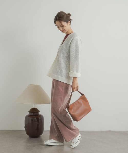 URBAN RESEARCH DOORS（アーバンリサーチドアーズ）の「レースカーディガン（カーディガン/ボレロ・レディース・ブラック/アイボリー・MEDIUM）」の9枚目の写真