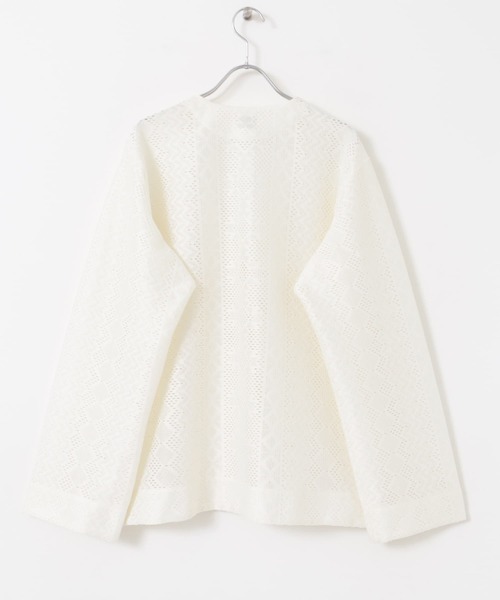 URBAN RESEARCH DOORS（アーバンリサーチドアーズ）の「レースカーディガン（カーディガン/ボレロ・レディース・ブラック/アイボリー・MEDIUM）」の18枚目の写真