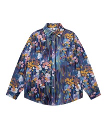 HOOK（フック）の「HOOK -original-　古着風総柄プリント長袖ポリシャツ（シャツ/ブラウス）」