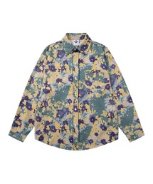 HOOK（フック）の「HOOK -original-　古着風総柄プリント長袖ポリシャツ（シャツ/ブラウス）」