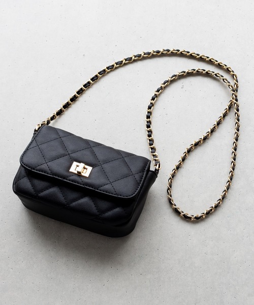 SVEC（シュベック）の「キルティング チェーン ショルダーバッグ / ミニバッグ（ショルダーバッグ・レディース・レッド/ホワイト/ベージュ/シルバー/ブラック/ブルー系その他/ピンク・FREE）」の14枚目の写真