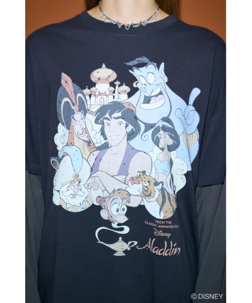 セール】MD OT LAYERED ロングスリーブTシャツ / ALADDIN（T