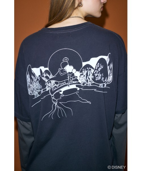 tシャツ MD OT LAYERED ロングスリーブTシャツ / ALADDIN レディース Disney SERIES CREATED by MOUSSY tシャツ MD OT LAYERED ロング