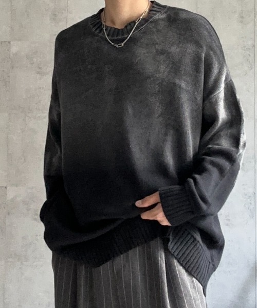 【最高デザイン☆即完売XL】シュプリーム 刺繍ロゴ グラデーションニットセーター 残りわずか/天然素材使用/洗える】グラデーションケーブルニット