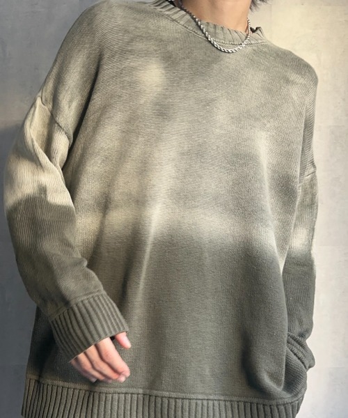 B.R.U（ブル）の「グラデーションニット（ニット/セーター・メンズ・グリーン/ネイビー/ブラック・FREE）」の19枚目の写真