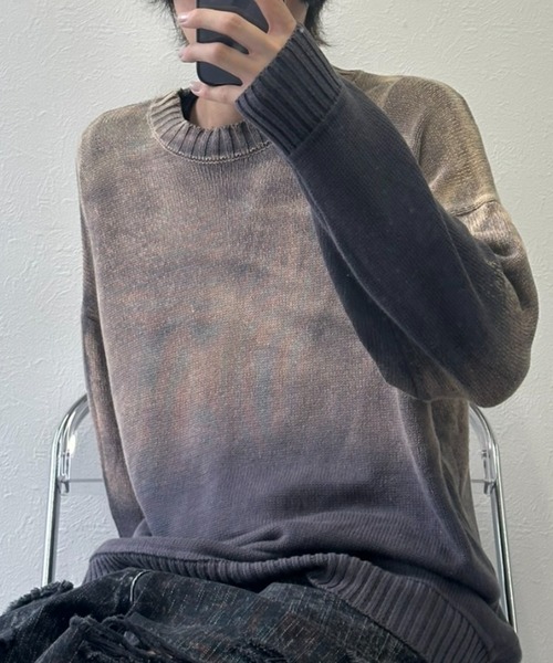 B.R.U（ブル）の「グラデーションニット（ニット/セーター・メンズ・グリーン/ネイビー/ブラック・FREE）」の20枚目の写真