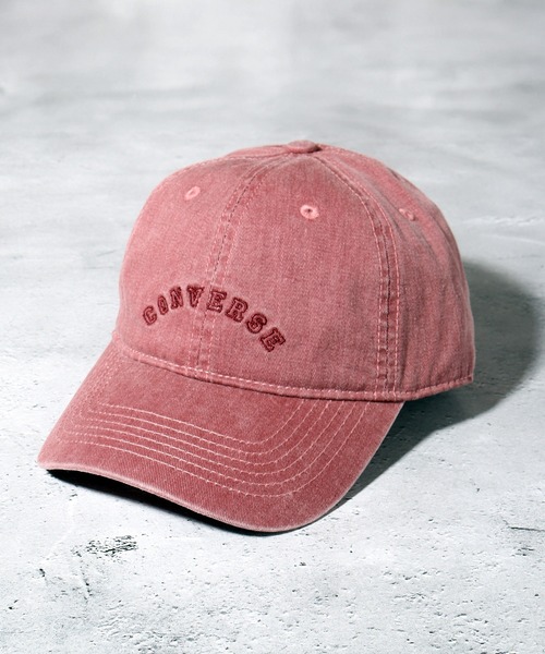 CONVERSE(コンバース)の「【CONVERSE/コンバース】PIGMENT WASHED CAP/アーチ刺繍ロゴ ピグメント キャップ(キャップ・メンズ・ベージュ/オレンジ/ボルドー/ブラック/オリーブ/ブルー・FREE)」の5枚目の写真