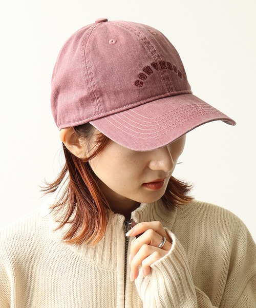 CONVERSE(コンバース)の「【CONVERSE/コンバース】PIGMENT WASHED CAP/アーチ刺繍ロゴ ピグメント キャップ(キャップ・メンズ・ベージュ/オレンジ/ボルドー/ブラック/オリーブ/ブルー・FREE)」の17枚目の写真