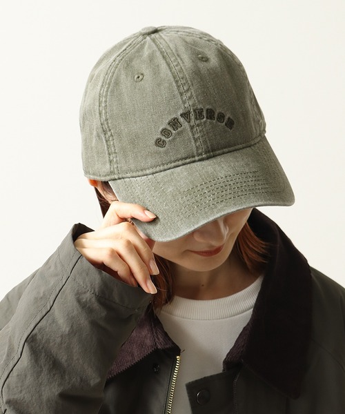 CONVERSE(コンバース)の「【CONVERSE/コンバース】PIGMENT WASHED CAP/アーチ刺繍ロゴ ピグメント キャップ(キャップ・メンズ・ベージュ/オレンジ/ボルドー/ブラック/オリーブ/ブルー・FREE)」の16枚目の写真