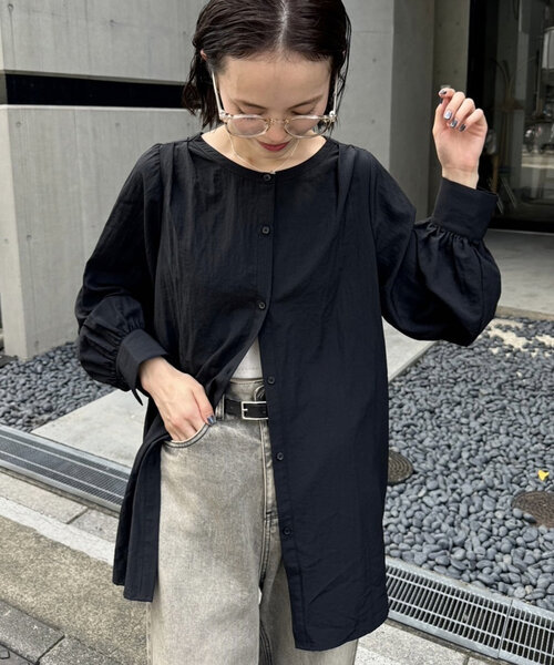極美品✨ ミズイロインド 2way 白 カシュクールシャツ ブラウス mizuiroind mizuiro ind（ミズイロインド） ハーフスリーブ