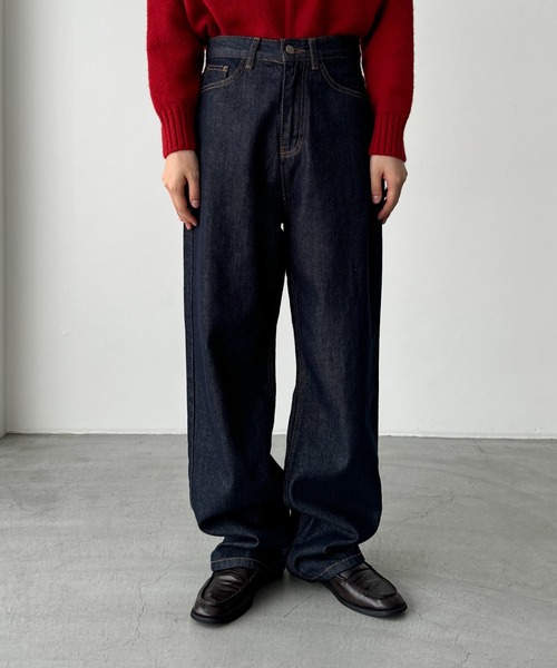 CANAL JEAN(キャナルジーン)の「El mar インディゴストレートデニムパンツ(デニムパンツ・レディース・ダークインディゴブルー・MEDIUM/SMALL)」の6枚目の写真