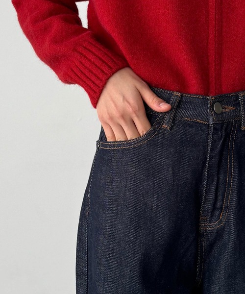 CANAL JEAN(キャナルジーン)の「El mar インディゴストレートデニムパンツ(デニムパンツ・レディース・ダークインディゴブルー・MEDIUM/SMALL)」の9枚目の写真