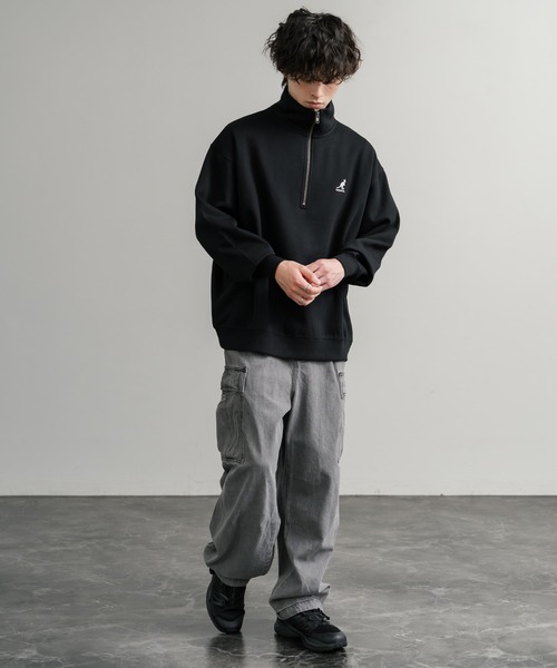 新色追加 KANGOL カンゴール 別注コラボ 裏起毛ロゴ刺繍ハーフ
