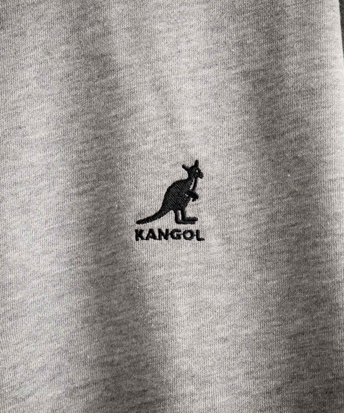 KANGOL(カンゴール)の「新色追加 KANGOL カンゴール 別注コラボオーバーサイズ裏起毛ロゴ刺繍ハーフジップハイネックスウェットトレーナー(スウェット・メンズ・チャコール/ネイビー/グリーン/ホワイト/ライトグレー/ブラック/杢グレー/ブラウン・M/L/XL)」の14枚目の写真