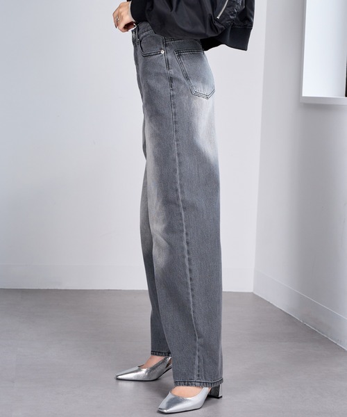 MAISON BREEZE（メゾンブリーズ）の「【MAISON BREEZE】バックポケット加工ストレートデニムパンツ　DTK（デニムパンツ・レディース・ブルー/グレー・S/M）」の22枚目の写真