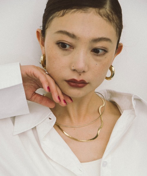 HANNE（アン）の「チョーカーネックレス（ネックレス・レディース・シルバー/シルバー×ゴールド・FREE）」の4枚目の写真