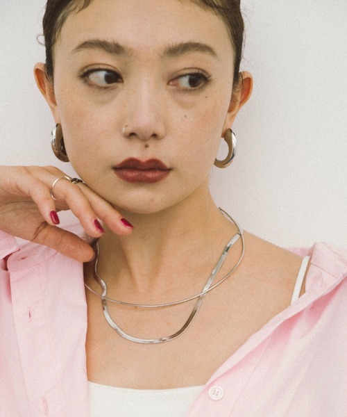 HANNE（アン）の「チョーカーネックレス（ネックレス・レディース・シルバー/シルバー×ゴールド・FREE）」の6枚目の写真