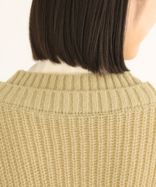 n'OrLABEL(ノアールレーベル)の「【機能素材】『ダブルリブ畦編みカーディガン』(カーディガン/ボレロ・レディース・ピンク/イエロー/ダークブルー/アイボリー・FREE)」の21枚目の写真