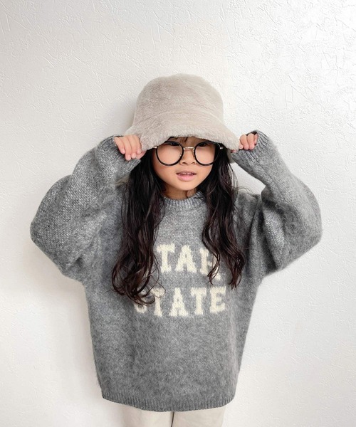 CIAOPANIC TYPY（チャオパニックティピー）の「【KIDS】【WEB限定】ファーバケットハット（ハット・キッズ・グレイッシュベージュ/アイボリー/ブラック・ONE SIZE）」の13枚目の写真