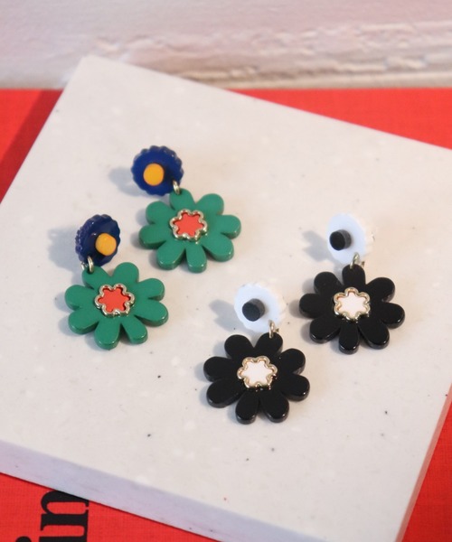 kuro♪♡13点イヤリング+おまけイヤリング+4 薔薇と棘のイヤリング【両耳/青】/ kuro_kawaE (クロ カワイー