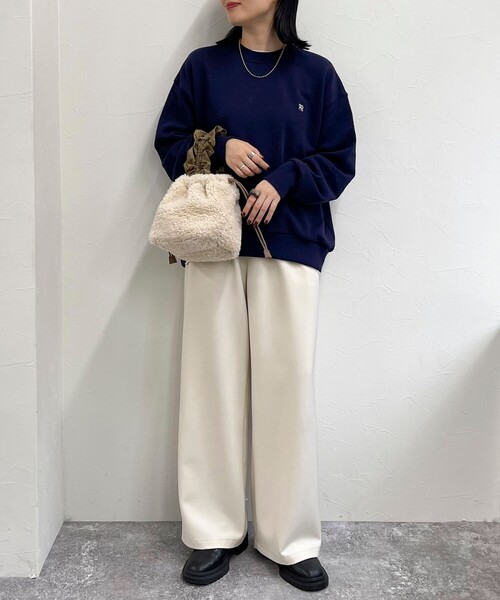 fredy emue（フレディエミュ）の「フリルワンハンドルボアトートバック（ハンドバッグ・レディース・ベージュ/アイボリー・FREE）」の6枚目の写真