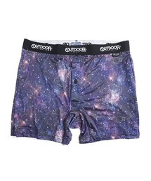OUTDOOR PRODUCTS（アウトドアプロダクツ）の「大きいサイズ メンズ OUTDOOR PRODUCTS ストレッチ 宇宙プリント 前開き ボクサーパンツ ボクサー パンツ 前開き 総柄 BTZE8015B113（ボクサーパンツ・メンズ）」