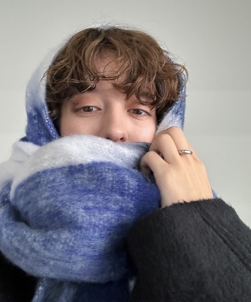 セール】マルチカラーチェックボリュームマフラー（マフラー）｜select