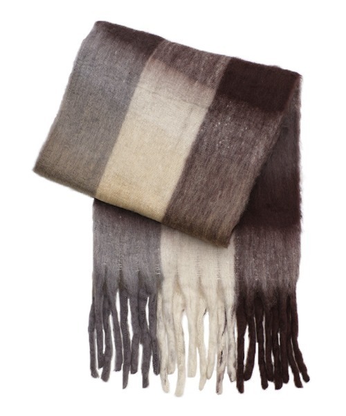 セール】マルチカラーチェックボリュームマフラー（マフラー）｜select