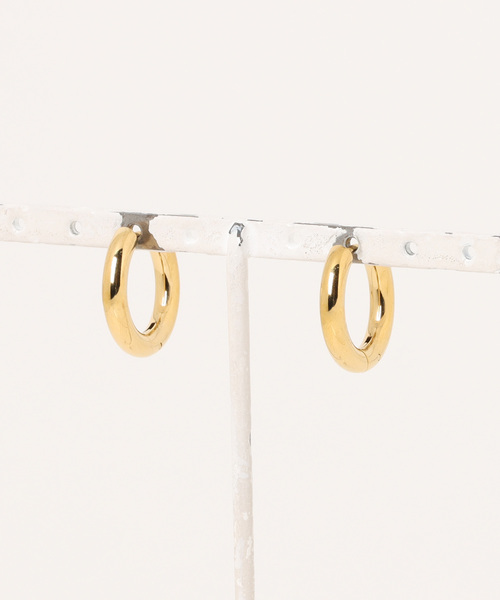 Diliraba（ディリラバ）の「【Diliraba】ステンレスビッグフープピアス B（ピアス（両耳用）・レディース・ゴールド/シルバー・FREE）」の13枚目の写真