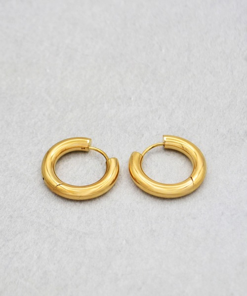 Diliraba（ディリラバ）の「【Diliraba】ステンレスビッグフープピアス B（ピアス（両耳用）・レディース・ゴールド/シルバー・FREE）」の12枚目の写真