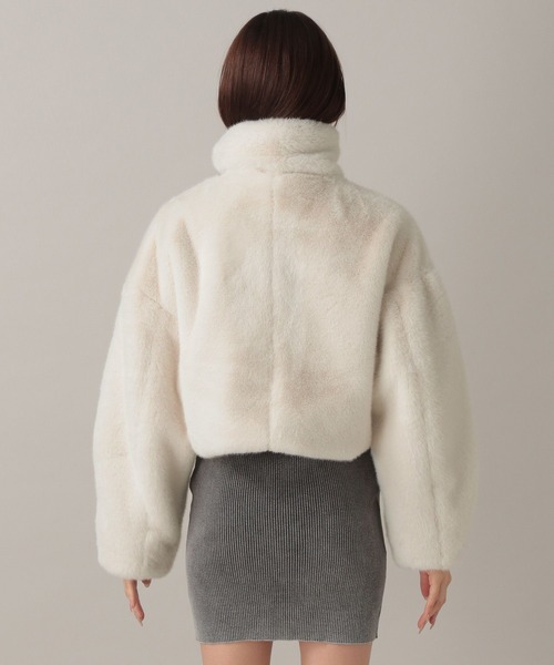 FOREVER 21（フォーエバー トゥエンティーワン）の「【2024FW】フェイクファースタンドブルゾン（ブルゾン・レディース・ナチュラル/ブラウン/チャコールグレー・FREE）」の17枚目の写真