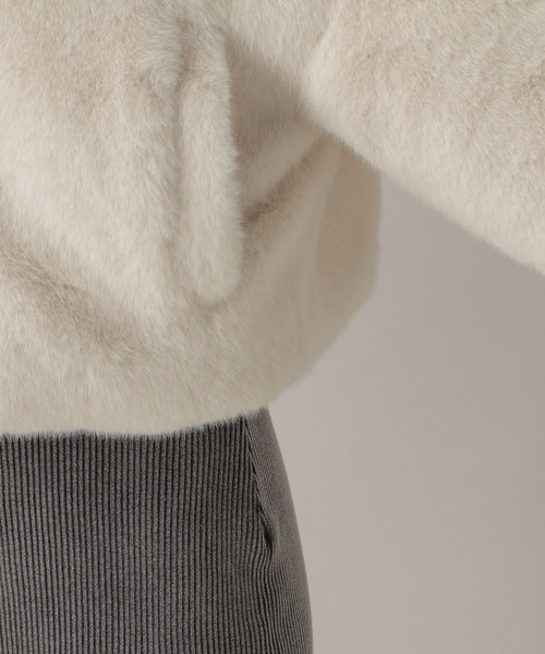 FOREVER 21（フォーエバー トゥエンティーワン）の「【2024FW】フェイクファースタンドブルゾン（ブルゾン・レディース・ナチュラル/ブラウン/チャコールグレー・FREE）」の20枚目の写真