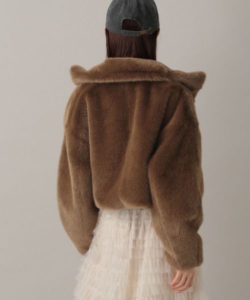 FOREVER 21（フォーエバー トゥエンティーワン）の「【2024FW】フェイクファースタンドブルゾン（ブルゾン・レディース・ナチュラル/ブラウン/チャコールグレー・FREE）」の14枚目の写真