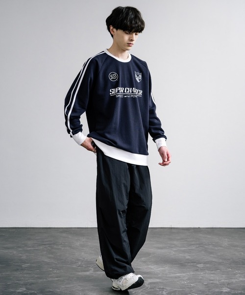 76lubricants ナナロクルブリカンツ オーバーサイズ裏起毛ラグラン