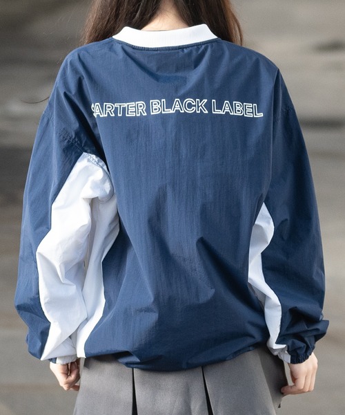 STARTER BLACK LABEL(スターターブラックレーベル)の「【t】〔STARTER BLACK LABEL〕ナイロンワッシャー切替 ゲームデザイン プルオーバー(その他トップス・レディース・ブラック/ホワイト/ネイビー・MEDIUM/LARGE)」の20枚目の写真