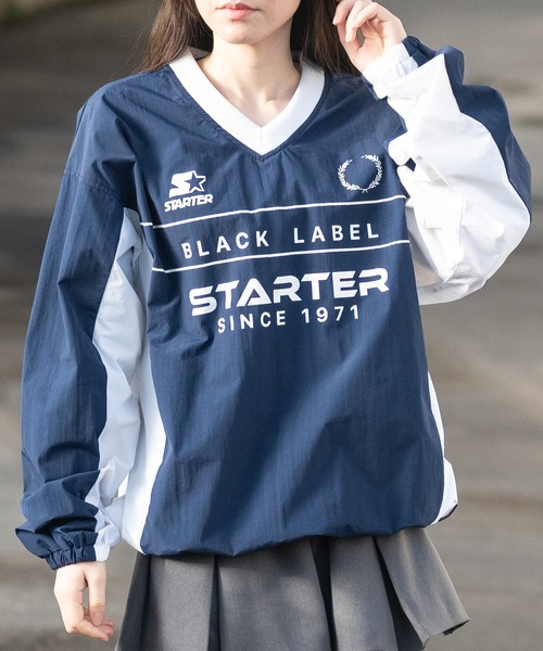 STARTER BLACK LABEL(スターターブラックレーベル)の「【t】〔STARTER BLACK LABEL〕ナイロンワッシャー切替 ゲームデザイン プルオーバー(その他トップス・レディース・ブラック/ホワイト/ネイビー・MEDIUM/LARGE)」の18枚目の写真