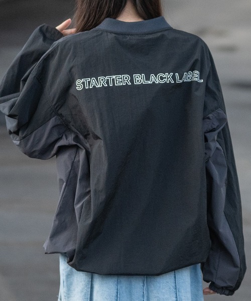 STARTER BLACK LABEL(スターターブラックレーベル)の「【t】〔STARTER BLACK LABEL〕ナイロンワッシャー切替 ゲームデザイン プルオーバー(その他トップス・レディース・ブラック/ホワイト/ネイビー・MEDIUM/LARGE)」の14枚目の写真