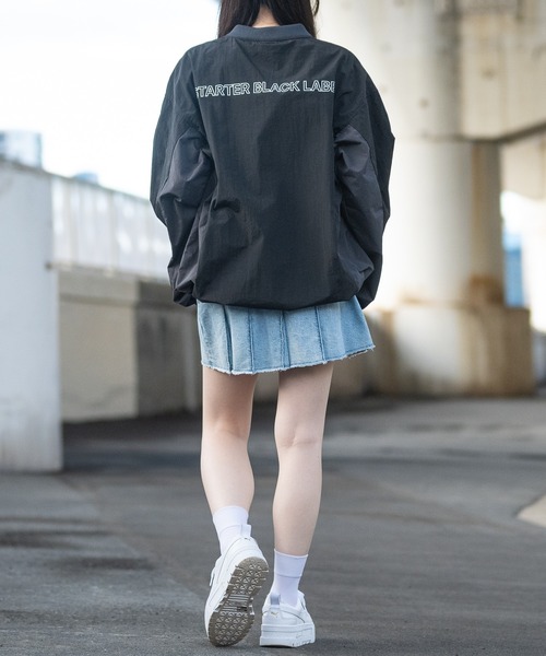 STARTER BLACK LABEL(スターターブラックレーベル)の「【t】〔STARTER BLACK LABEL〕ナイロンワッシャー切替 ゲームデザイン プルオーバー(その他トップス・レディース・ブラック/ホワイト/ネイビー・MEDIUM/LARGE)」の17枚目の写真