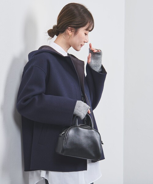 UNITED ARROWS（ユナイテッドアローズ）の「ラメニット フィンガーレスグローブ（手袋・レディース・ベージュ/グレー/ブラック・FREE）」の11枚目の写真