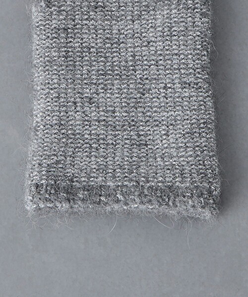 UNITED ARROWS（ユナイテッドアローズ）の「ラメニット フィンガーレスグローブ（手袋・レディース・ベージュ/グレー/ブラック・FREE）」の7枚目の写真