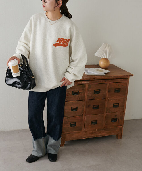 ユニセックス】サガラワンポイント刺繍スウェット（Tシャツ
