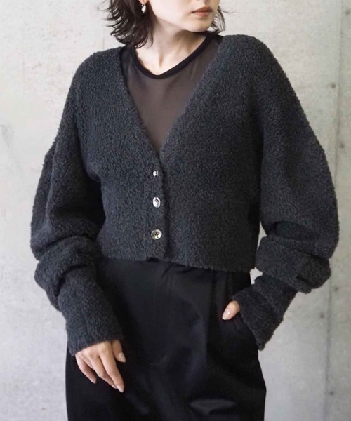 カーディガン SHEEPBOA CARDIGAN / シープボアカーディガン レディース セール】SHEEPBOA CARDIGAN / シープボアカーディガン