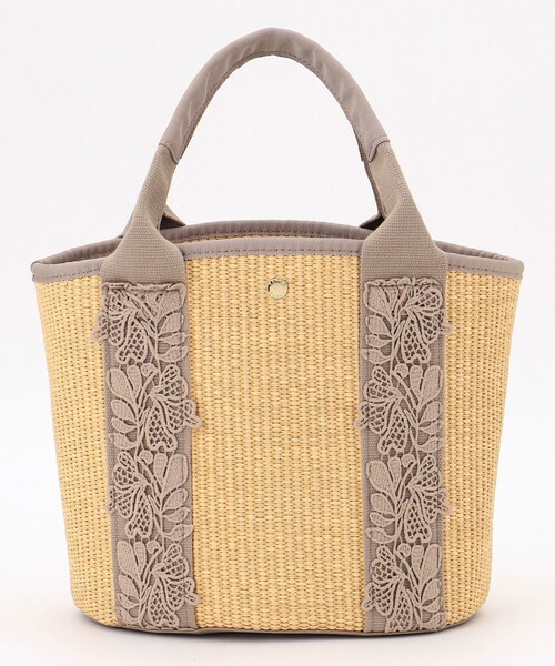 BICOLOR RIBBON BASKET かごバッグ （かごバッグ）｜TOCCA